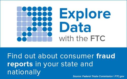 Consumer Fraud Reports State and Nationally Explore Data Badge