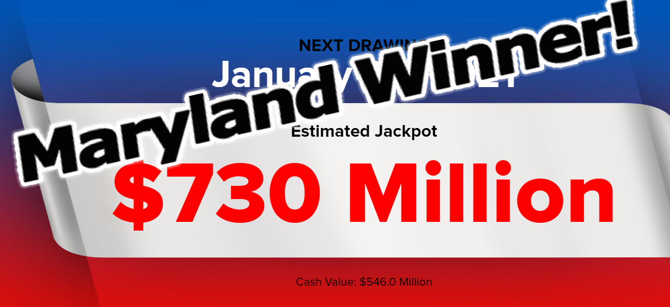 $731.1 Million Powerball Jackpot Hit, Winning Ticket Sold in Maryland