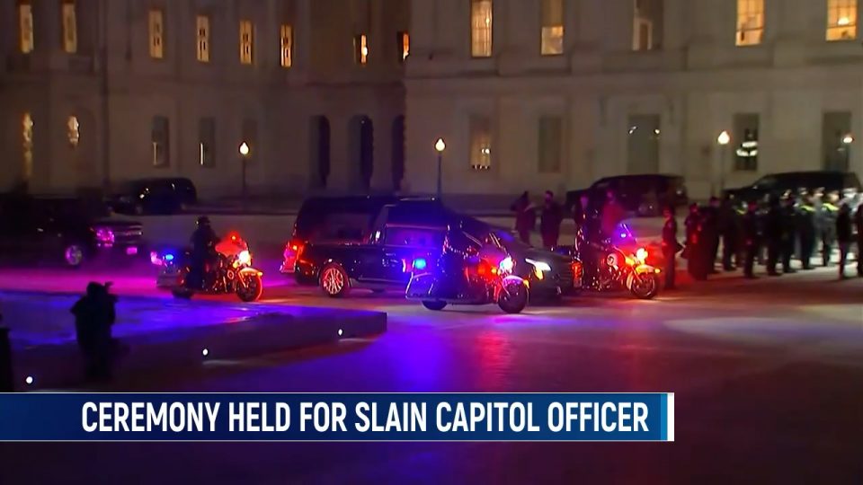 Ceremony Held for Slain Capitol Officer