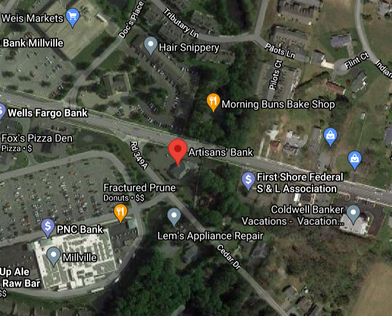 Delaware State Police Investigating Bank Robbery In Millville