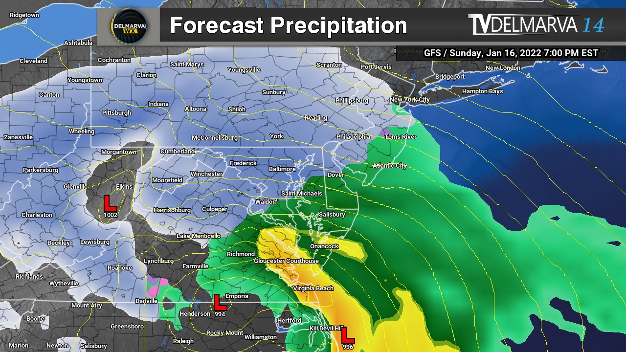 Major Coastal Storm On The Way Sunday-Monday