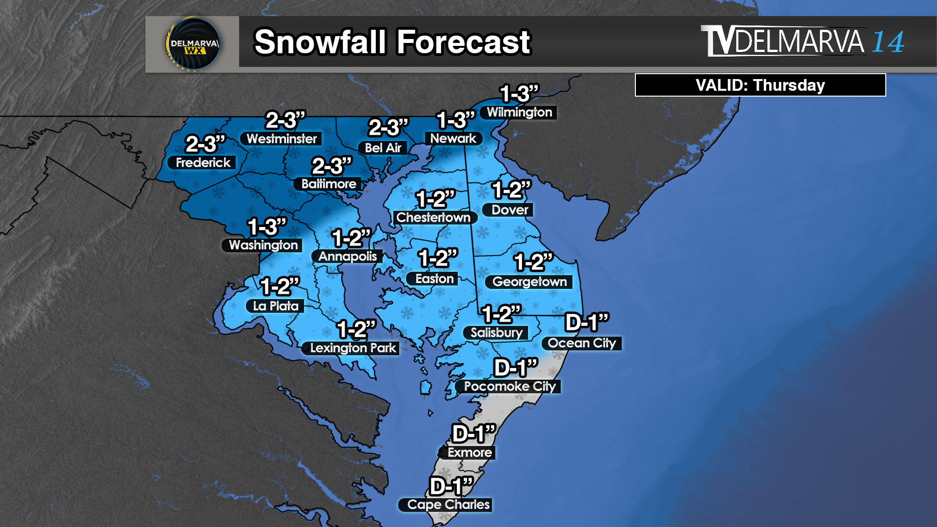 Snowfall Forecast Thursday 1/20/2022