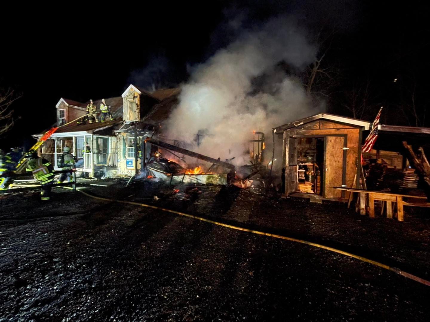 Several crews put out Millsboro fire on Saturday night