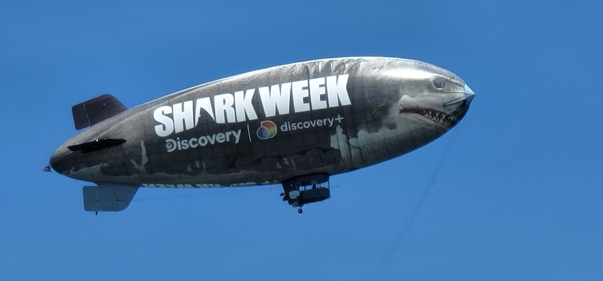 Shark Week blimp spotted in Delaware, Maryland