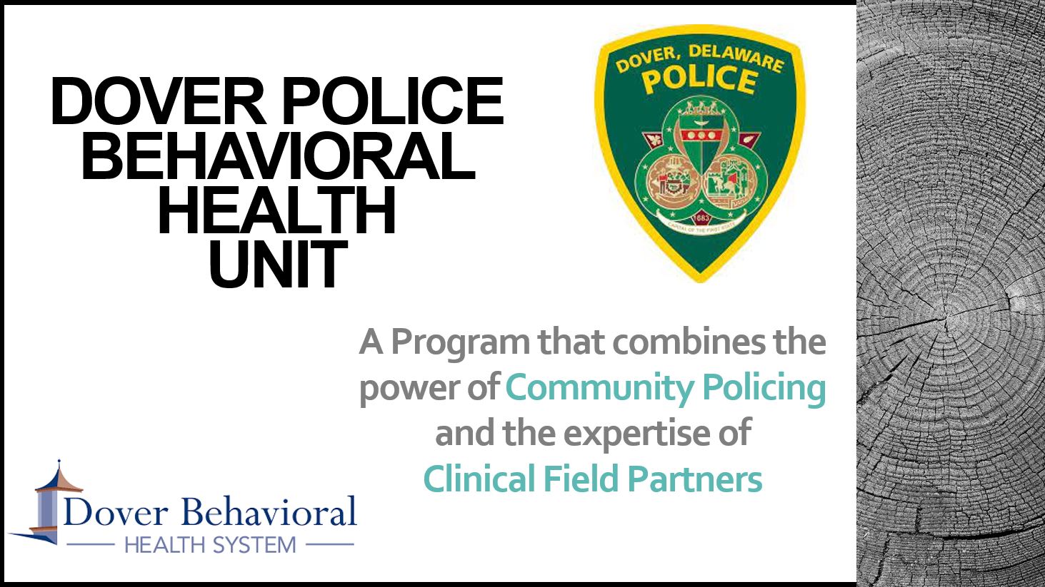 Dover Police Behavioral Health Unit Launches
