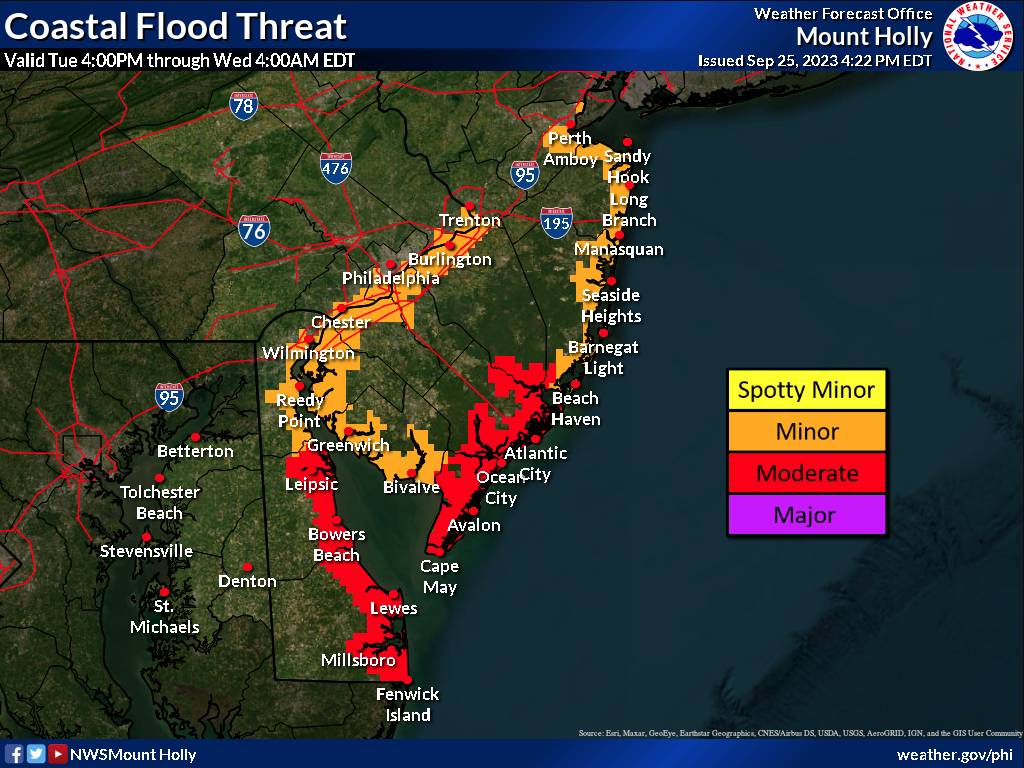 Minor To Moderate Flood Stage Coastal Flooding On Tuesday Returns