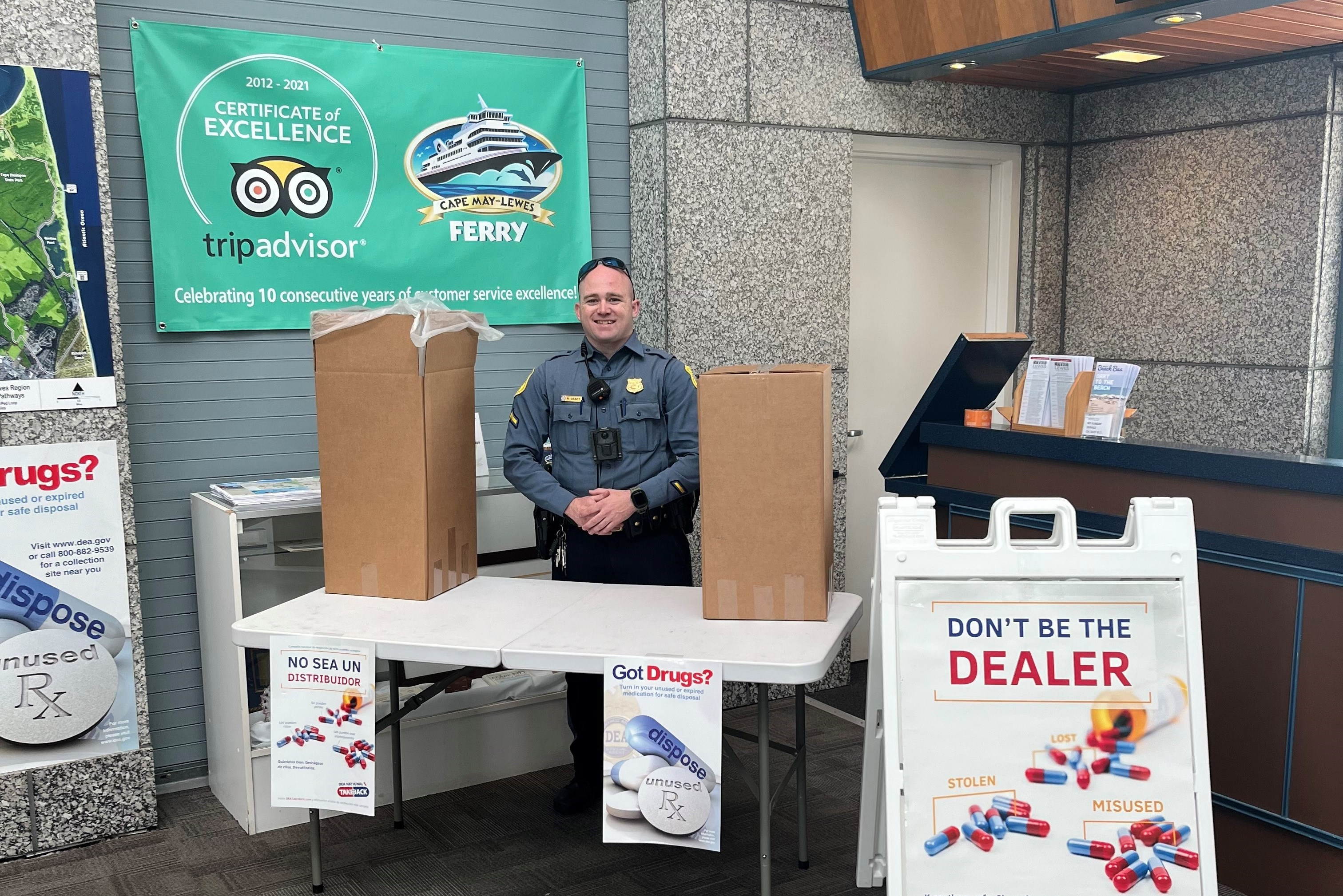 DRBA Police Joins with Drug Enforcement Administration (DEA) to Participate in 25th National Take-Back Initiative (NTBI)