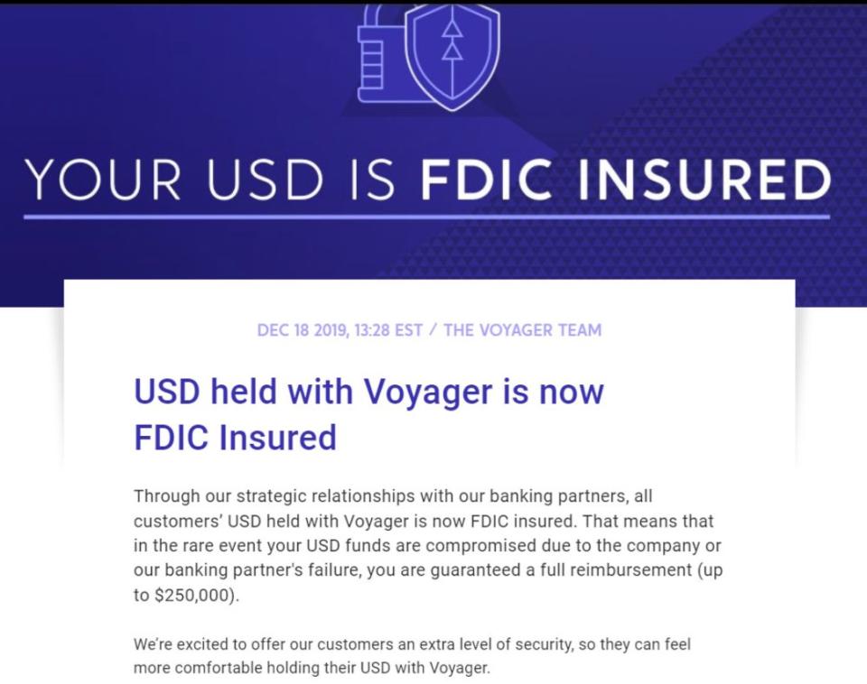 FTC Reaches Settlement with Crypto Company Voyager Digital; Charges Former Executive with Falsely Claiming Consumers’ Deposits Were Insured by FDIC