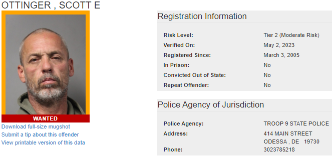 Delaware State Police S.O.A.R. Searching for Wanted Sex Offenders