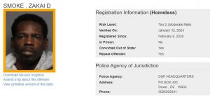 Homeless Sex Offender Notification