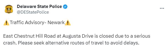 *Update – Victim Identified* State Police Investigating Two-Vehicle Fatal Crash in Newark