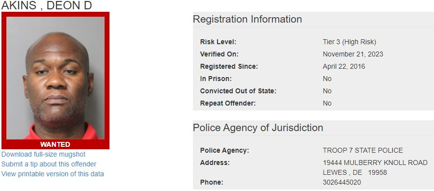 State Police S.O.A.R. Searching for Wanted Sex Offenders