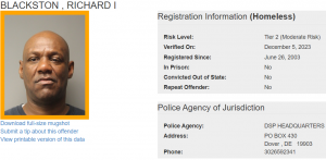 Homeless Sex Offender Notification