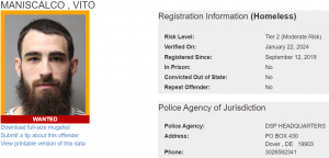 Delaware State Police S.O.A.R. Searching for Wanted Sex Offenders