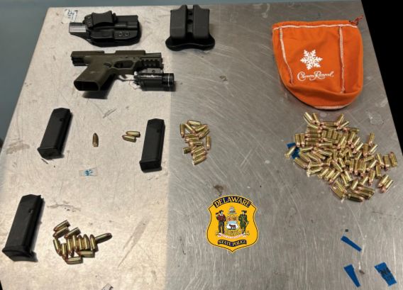 State Police Arrest Man for Felony Gun Charges Following Traffic Stop in Dover