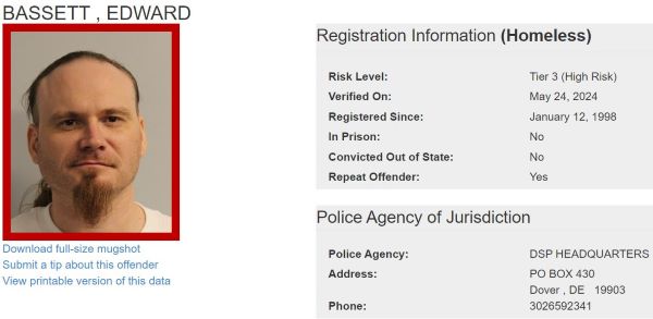 Homeless Sex Offender Notification
