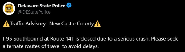 State Police Investigating Fatal Single-Vehicle Motorcycle Crash in New Castle