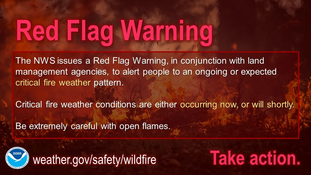 Critical Fire Danger Expected Across Mid-Atlantic as Red Flag Warning Remains in Effect
