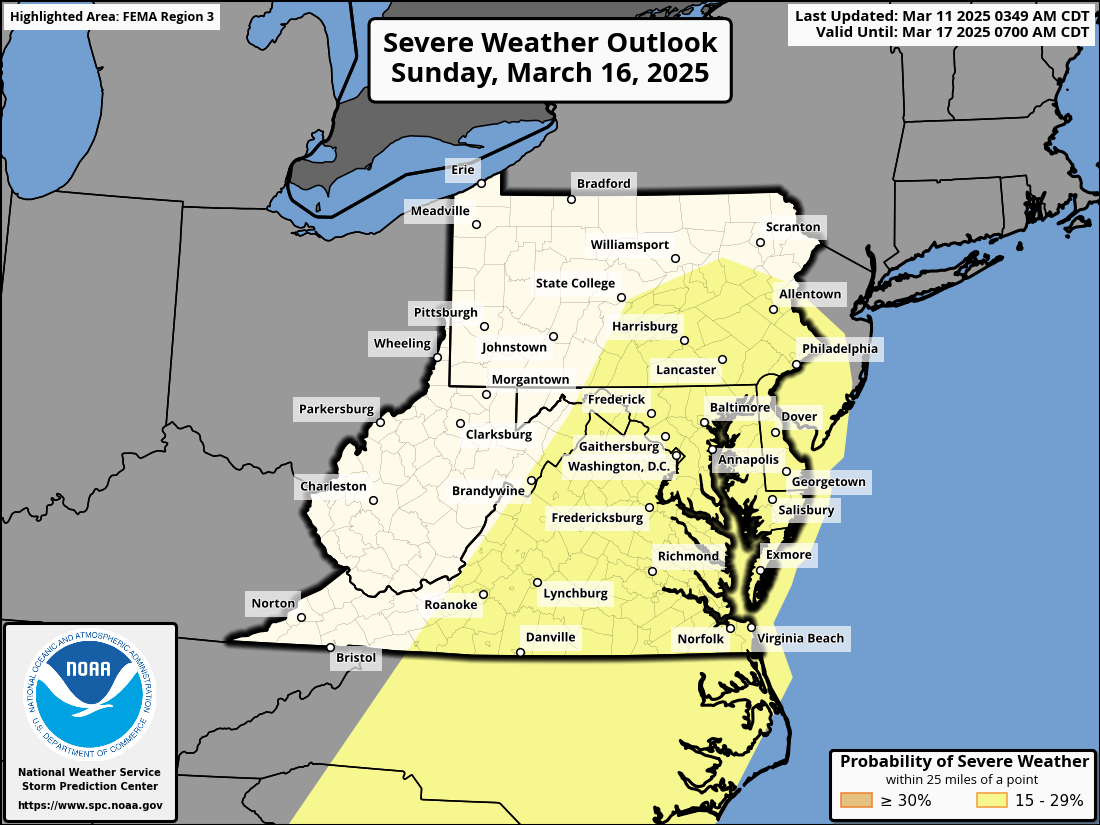 Severe Weather And High Winds Possible Again This Weekend On Delmarva