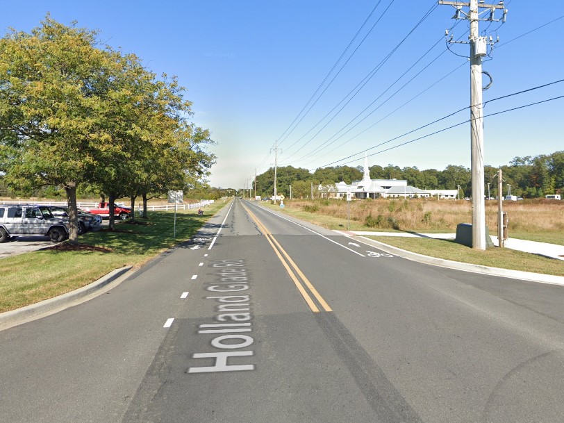 Sussex County Roadwork to Close Lanes on Holland Glade Road for Sidewalk Installation