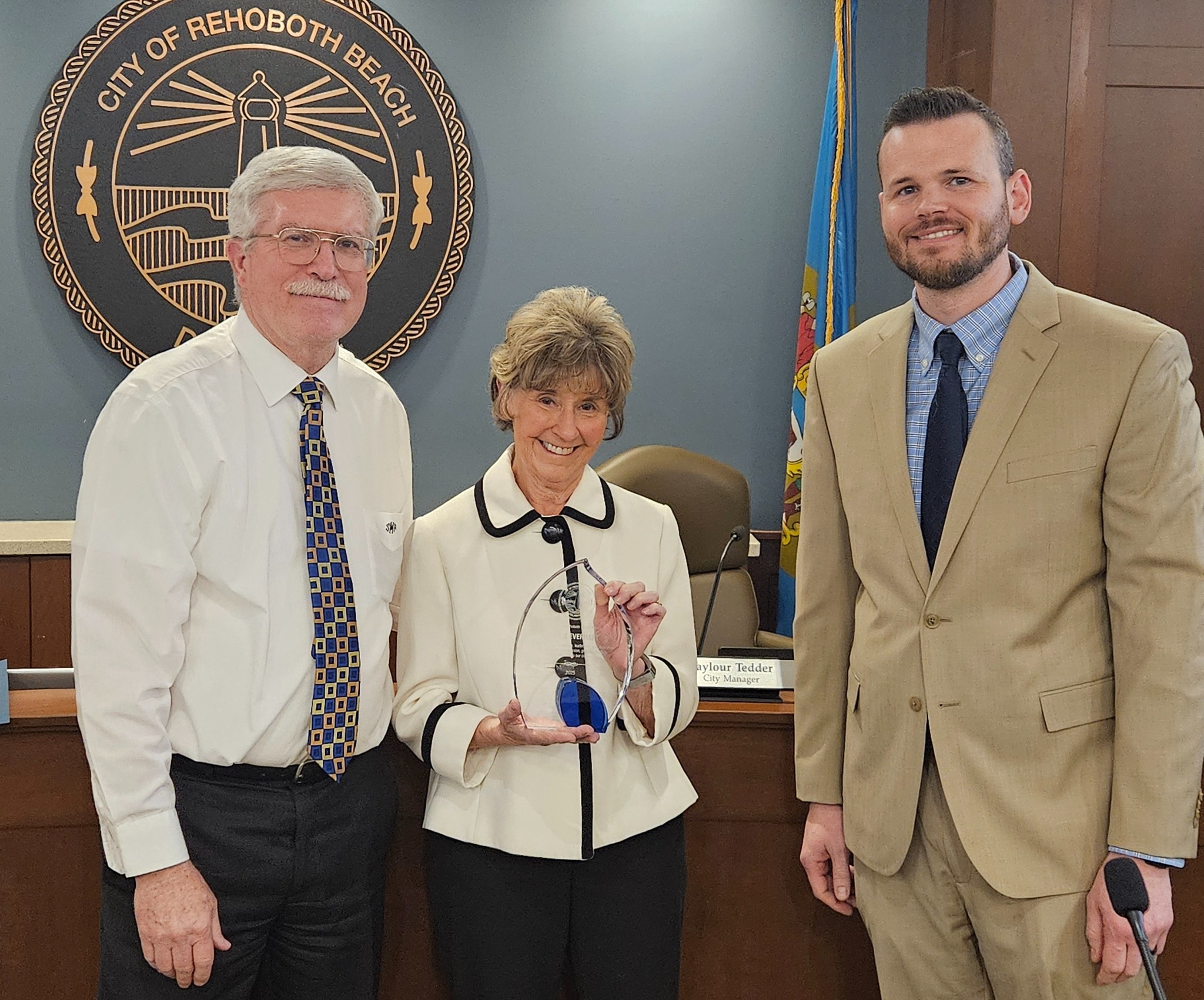 CAROL EVERHART HONORED BY REHOBOTH BEACH FOR LONGTIME CHAMBER LEADERSHIP
