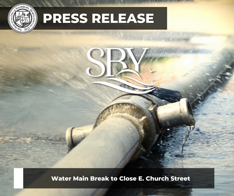 EMERGENCY REPAIR CLOSES SECTION OF EAST CHURCH STREET IN SALISBURY