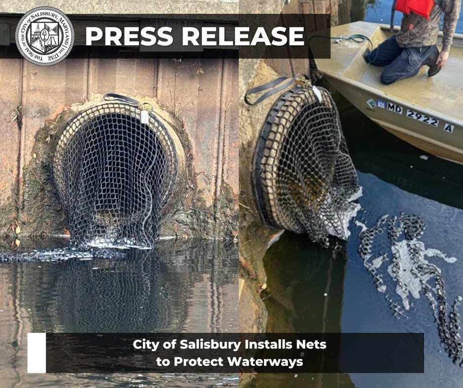 CITY OF SALISBURY TAKES ACTION AGAINST WATERWAY POLLUTION
