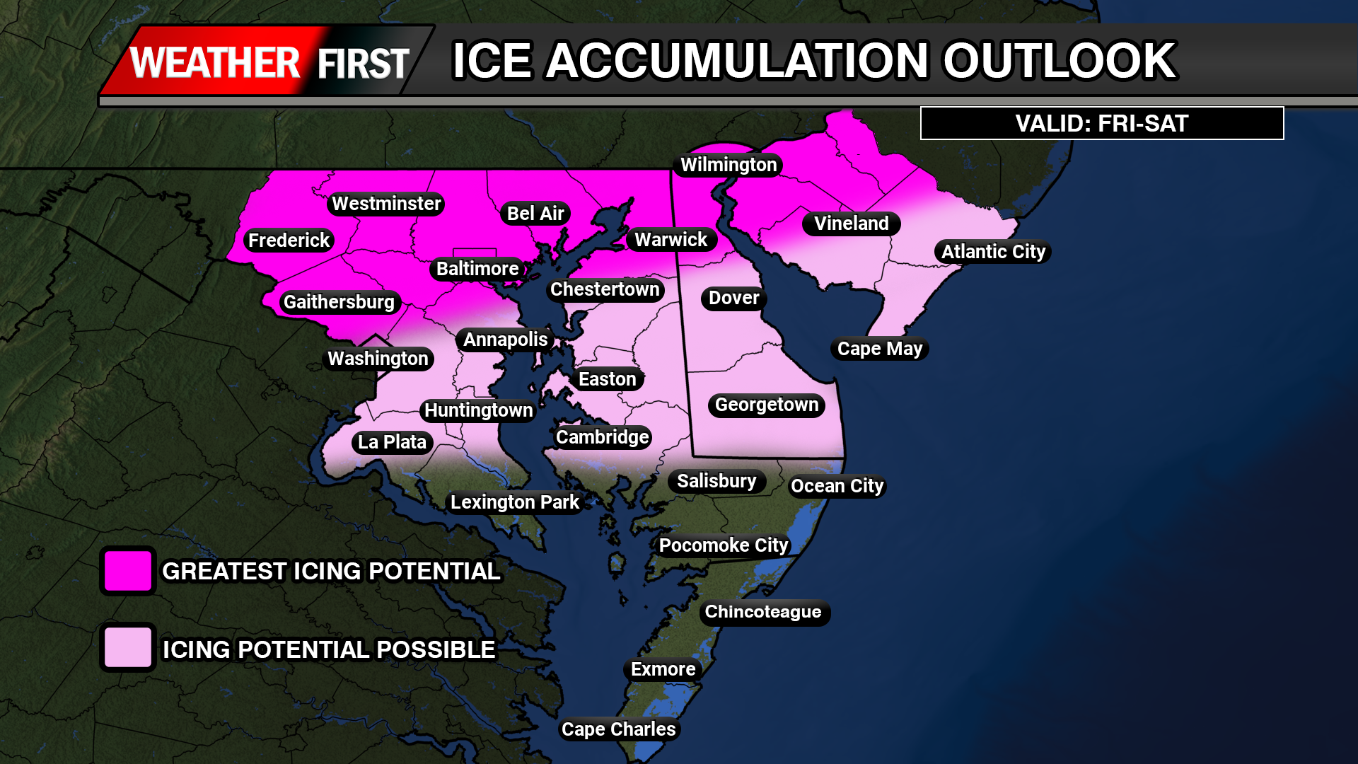 An Icy Boxing Day On The Way For The Mid-Atlantic States