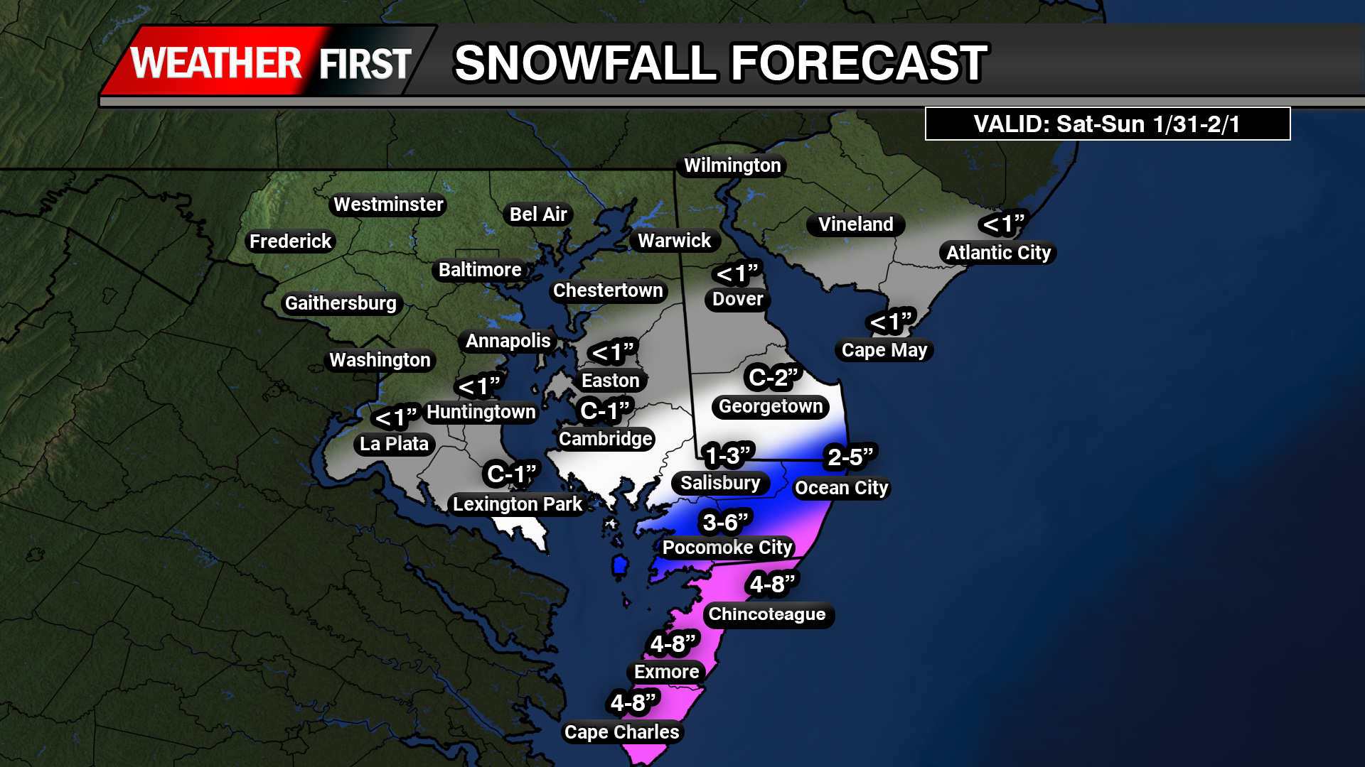 Coastal Winter Storm to Bring Snow, Wind, and Tidal Concerns to Delmarva This Weekend