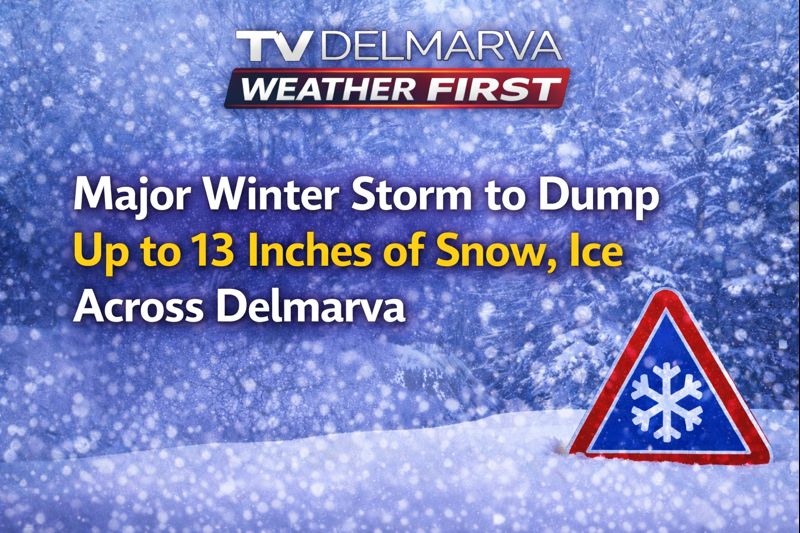 Major Winter Storm to Dump Up to 13 Inches of Snow, Ice Across Delmarva
