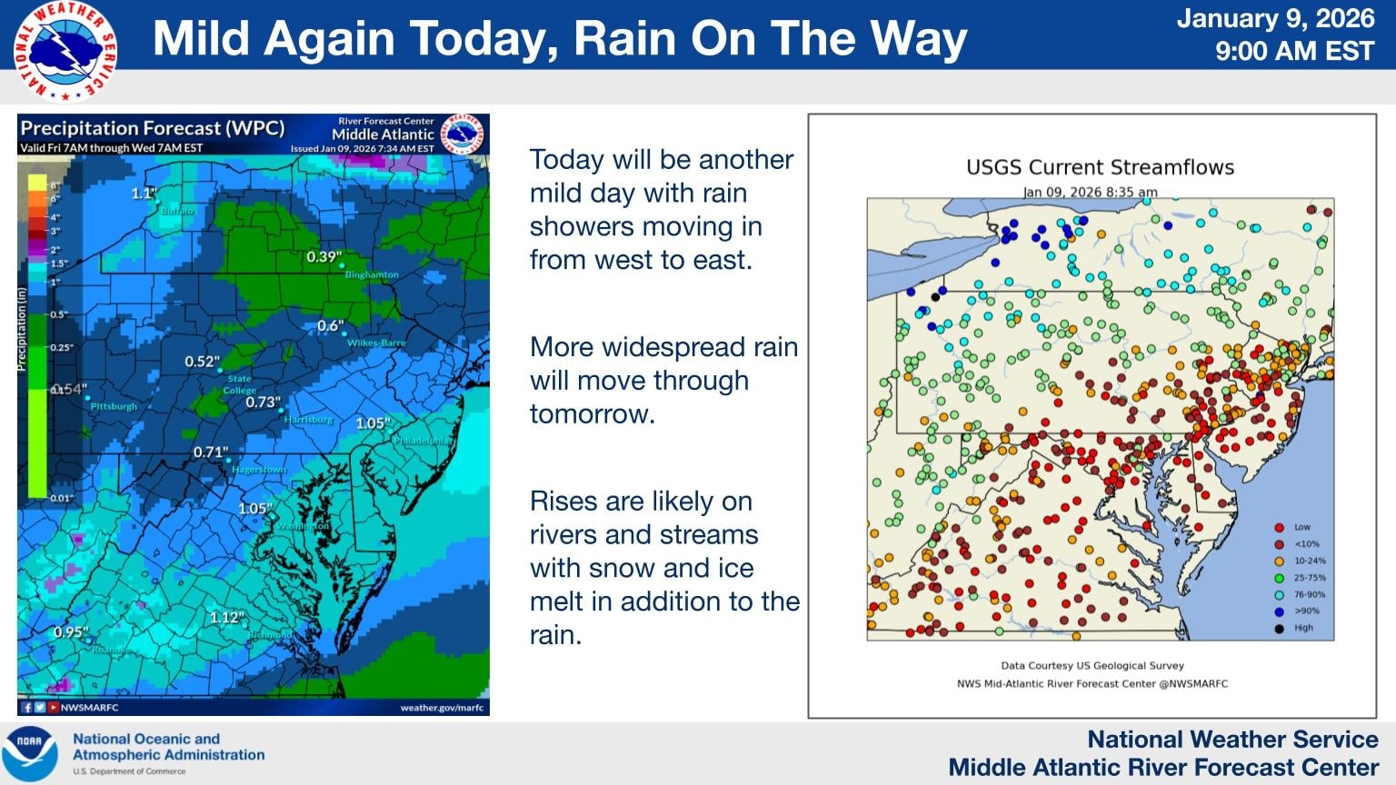 Rain Threat Increases Across the Mid Atlantic Through the Weekend