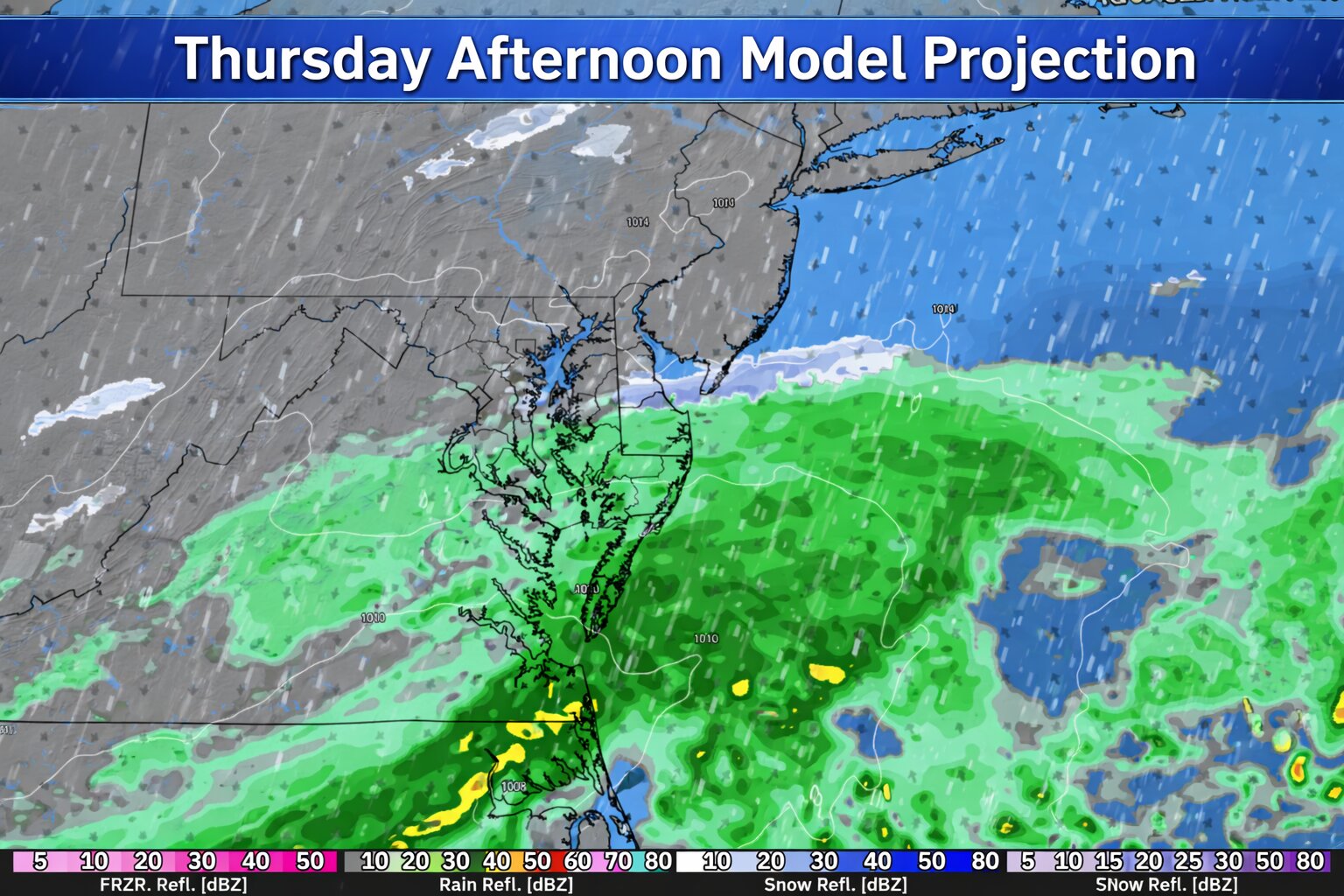 Rain Likely Across Delmarva Thursday as Coastal Low Passes to the South