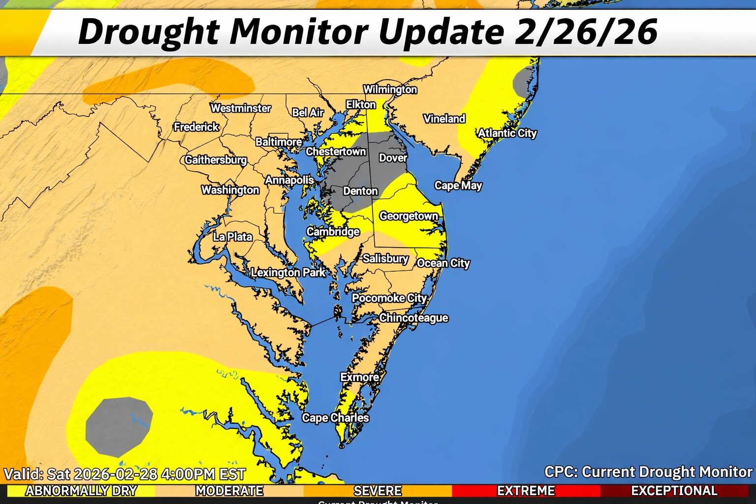 Drought Persists Across the Mid-Atlantic as Dry Conditions Continue