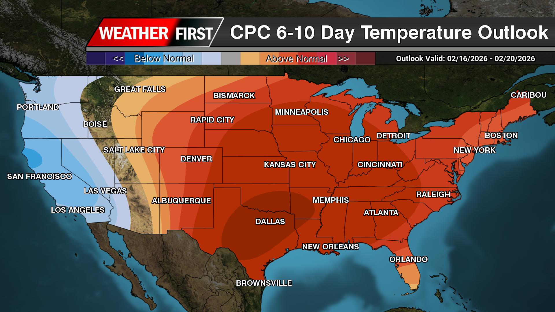 Above Average Temperatures Expected Across Delmarva Over the Next Two Weeks