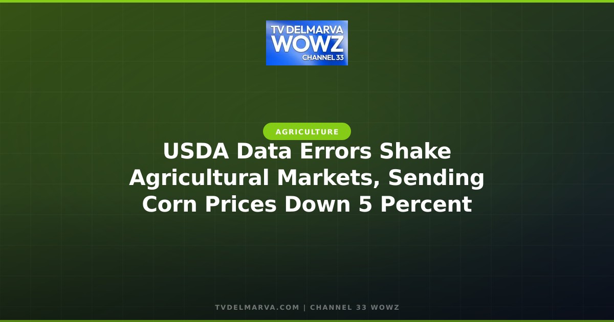 USDA Data Errors Shake Agricultural Markets, Sending Corn Prices Down 5 Percent
