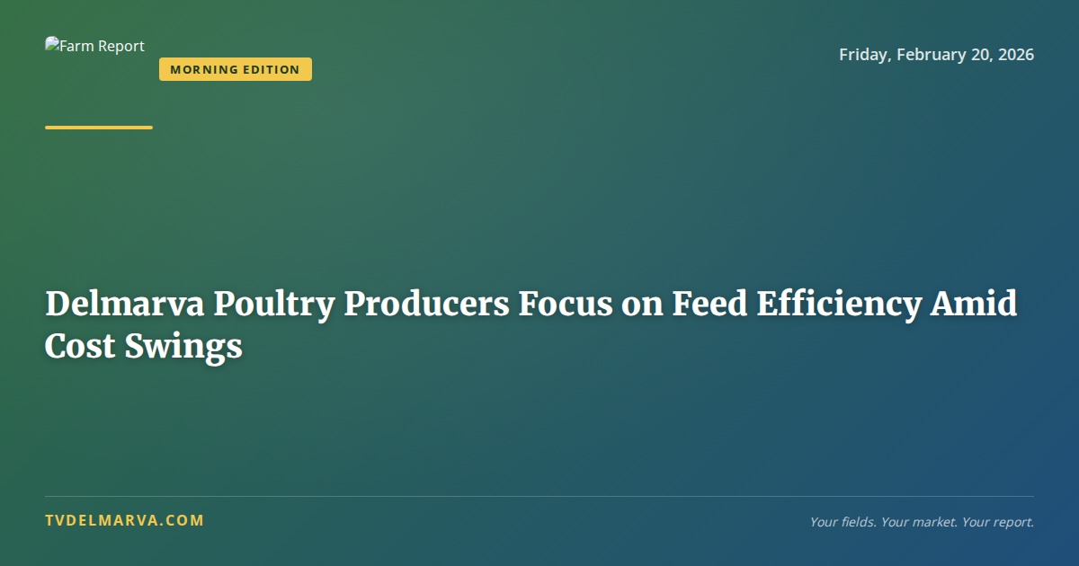 Delmarva Poultry Producers Focus on Feed Efficiency Amid Cost Swings