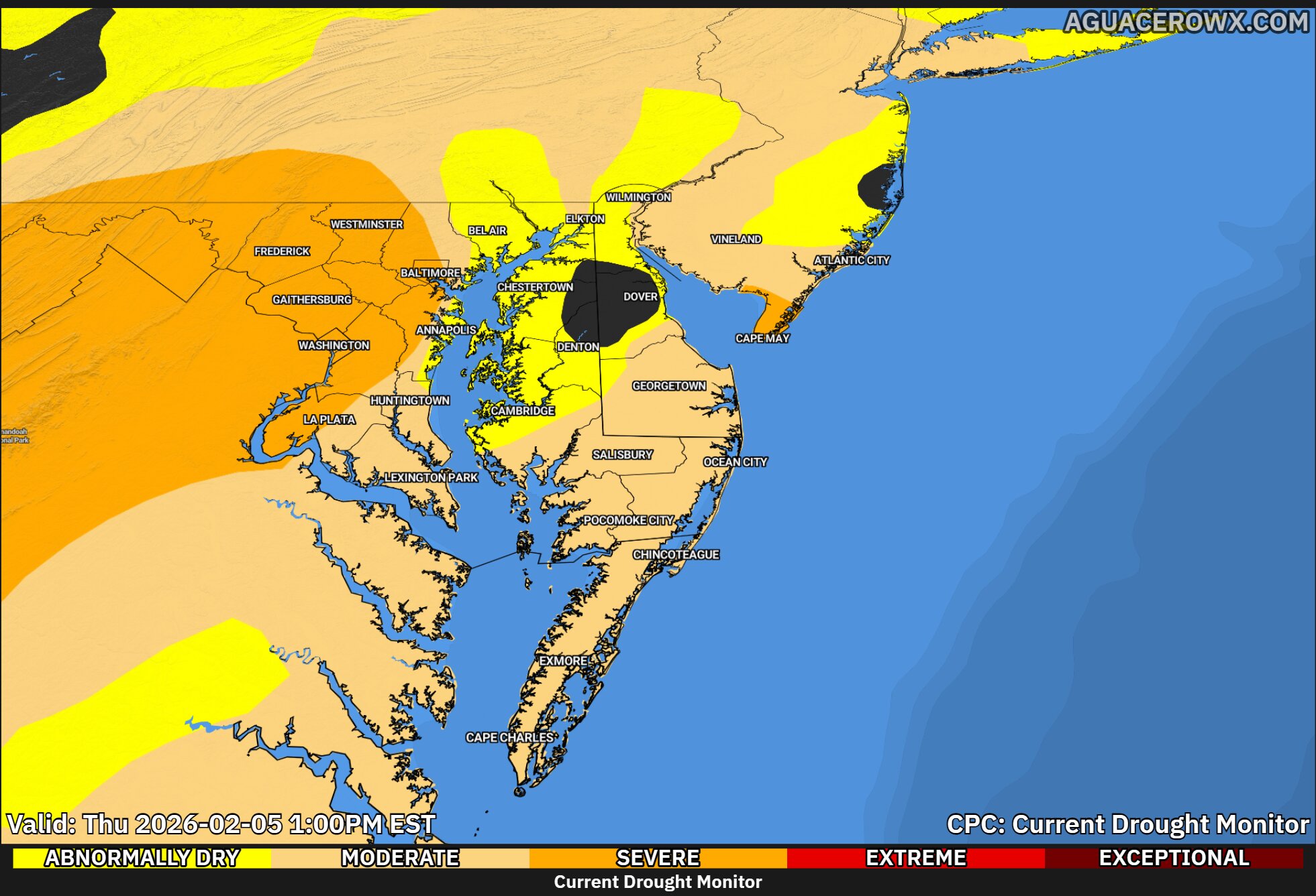 Mid-Atlantic Drought Persists as Dry Conditions Expand