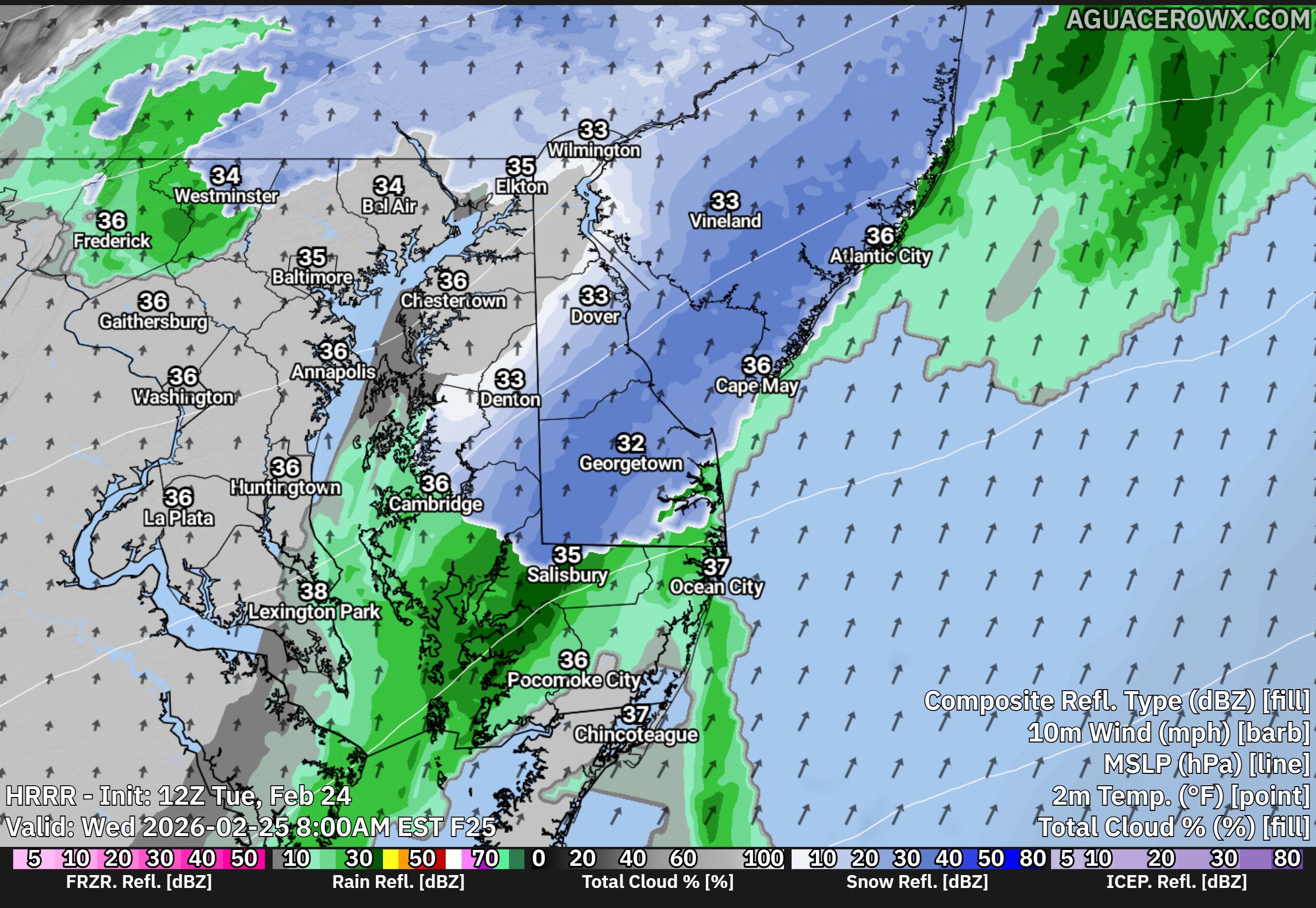 Clipper System to Bring Brief Wintry Mix to Delmarva Tuesday Night