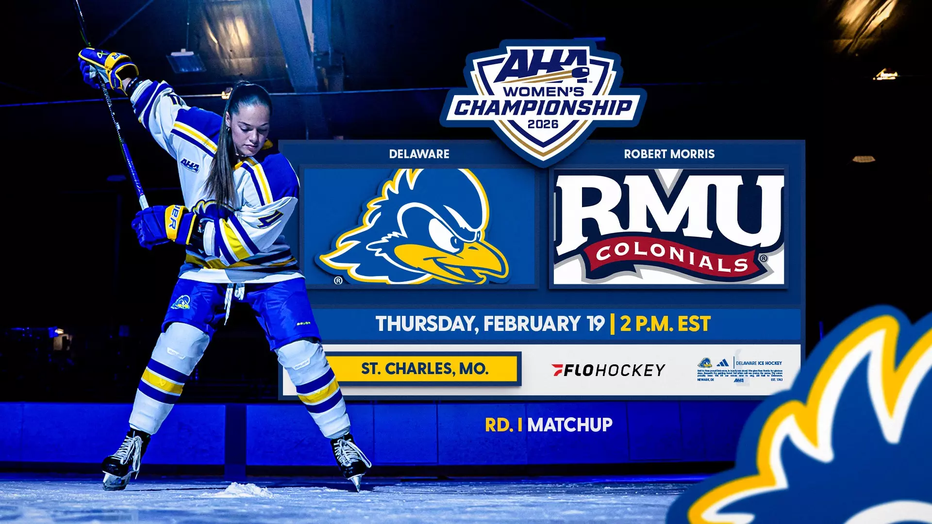 UD Blue Hens Hockey Set for Championship Playoff Battle Against Robert Morris