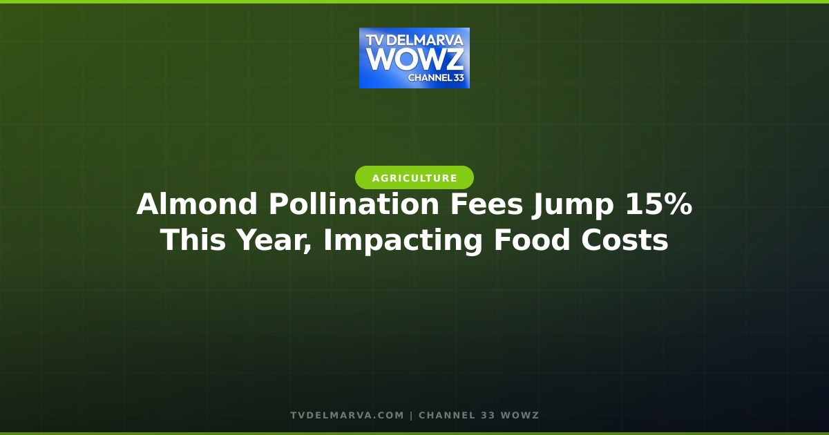 Almond Pollination Fees Jump 15% This Year, Impacting Food Costs