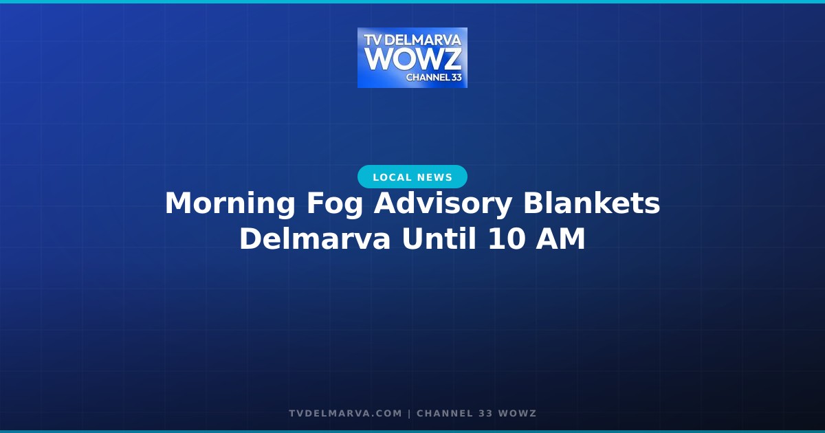 Morning Fog Advisory Blankets Delmarva Until 10 AM