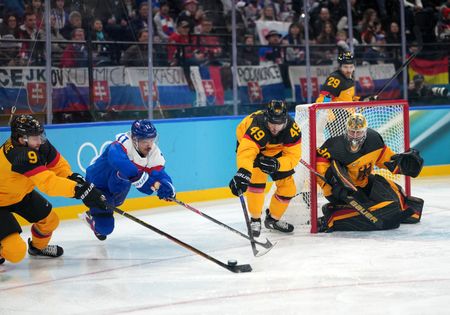 Slovakia Defeats Germany 6-2, Advances to Olympic Hockey Semifinals