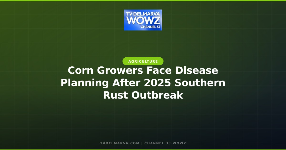 Corn Growers Face Disease Planning After 2025 Southern Rust Outbreak