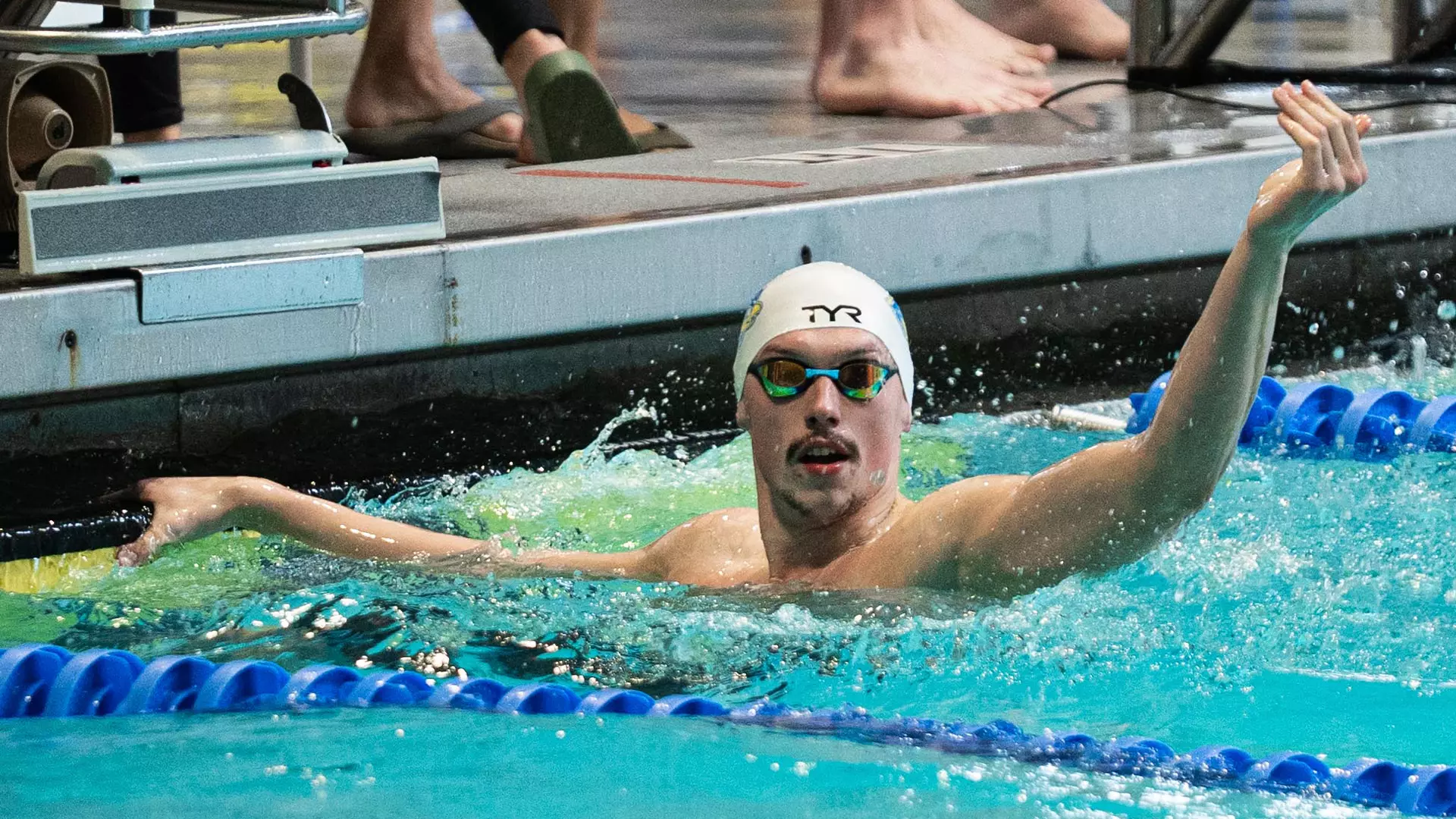 Delaware Blue Hens Swimming Team Takes Third at ASUN Championships Opening Day