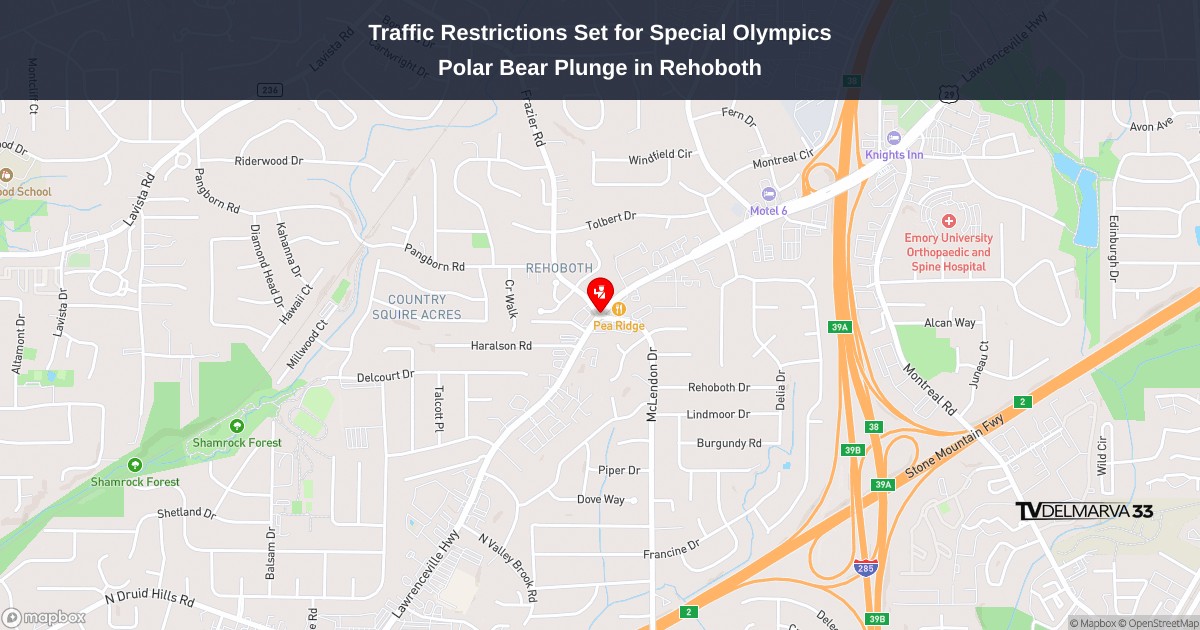 Traffic Restrictions Set for Special Olympics Polar Bear Plunge in Rehoboth