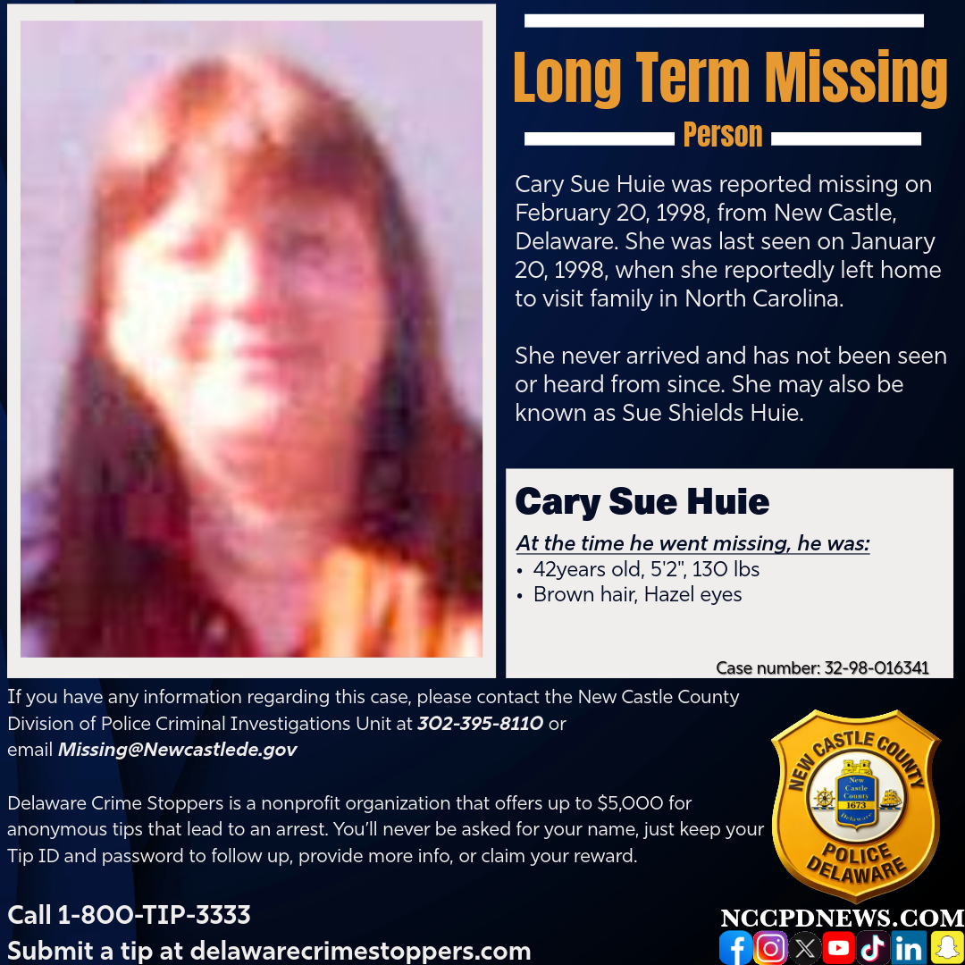 New Castle Woman Missing Since 1998: Police Review Cold Case of Cary Sue Huie