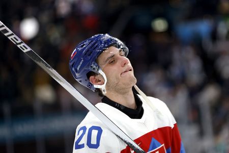 Slovakia’s Slafkovsky Devastated After Olympic Hockey Bronze Medal Loss