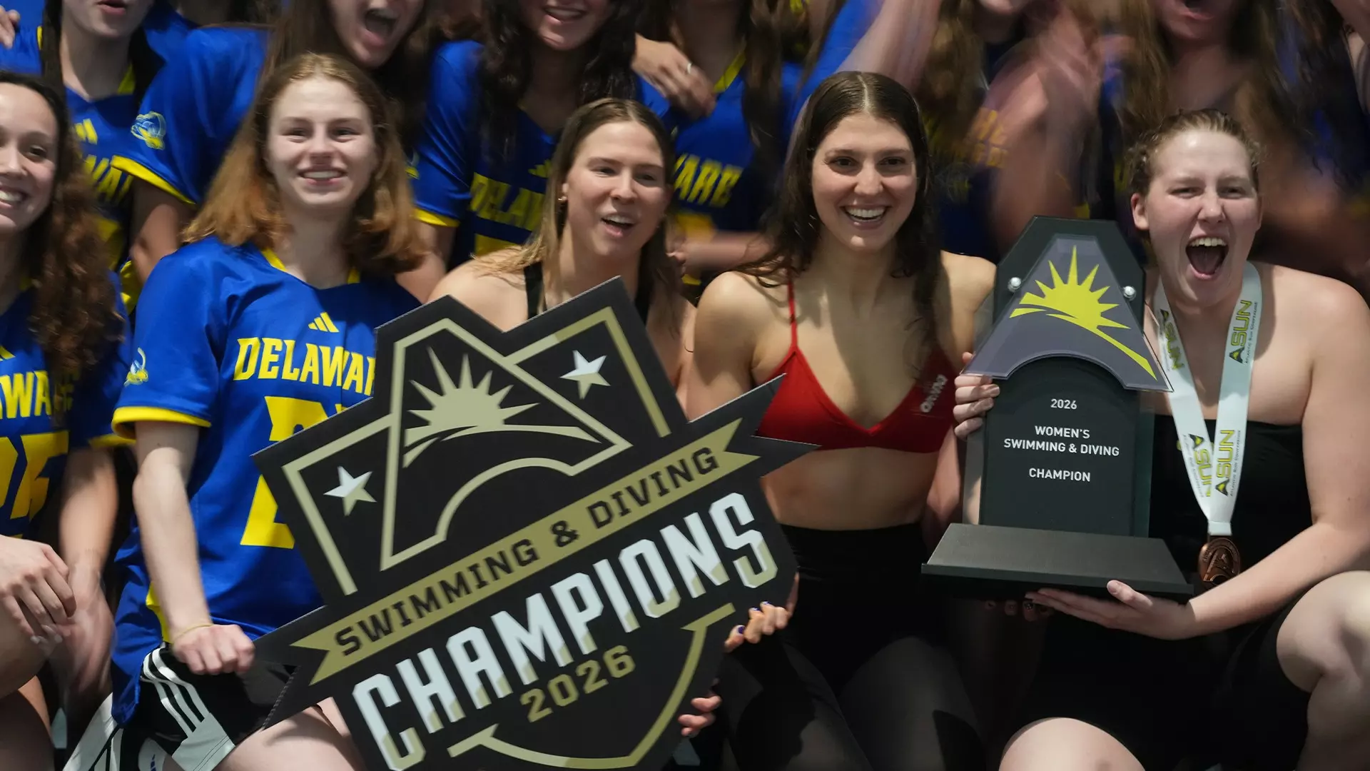 Blue Hens Swimming Team Captures First-Ever ASUN Conference Title