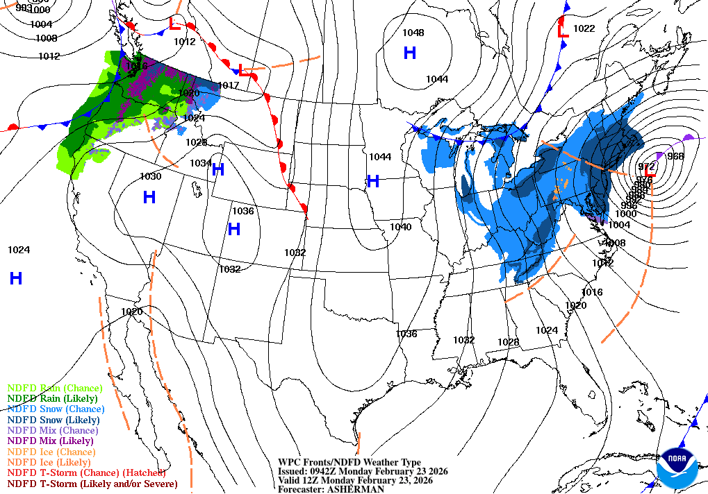 Severe Blizzard Conditions Expected to Ease Along East Coast Monday