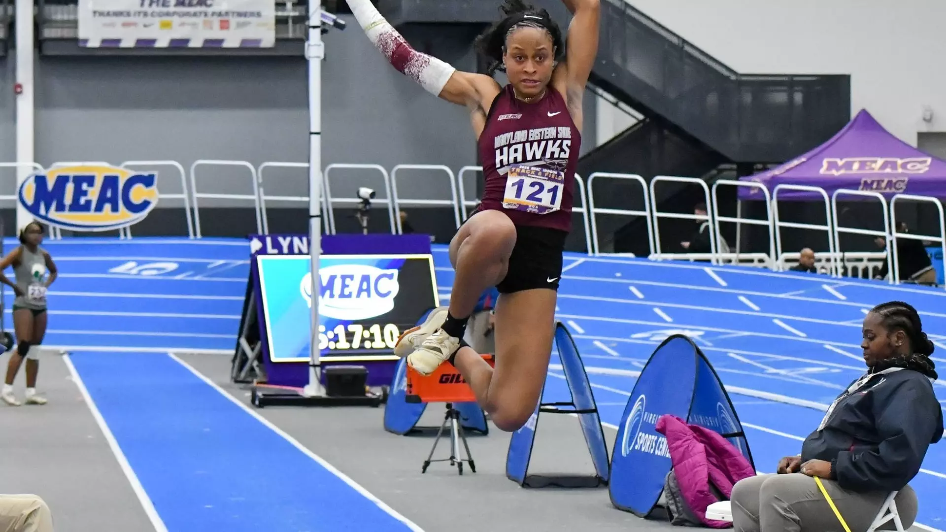 Hawks Athlete Irving Maintains Triple Jump Championship Streak at MEAC Meet